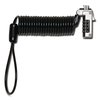 Kensington Slim Portable Combination Lock for Standard Slot, 6 ft Carbon Steel Cable, Black/Silver K60625WW
